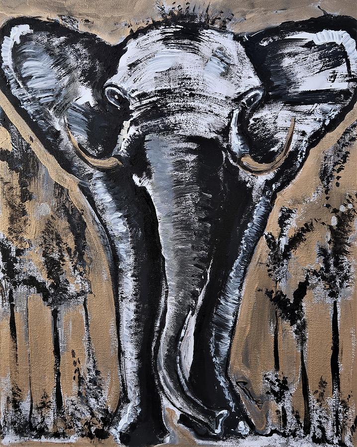 Elefante Painting by Matthew Ciminelli | Fine Art America