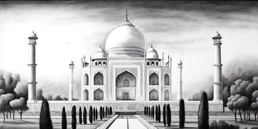 Taj Mahal drawing. by SaralovesMichael on DeviantArt-saigonsouth.com.vn