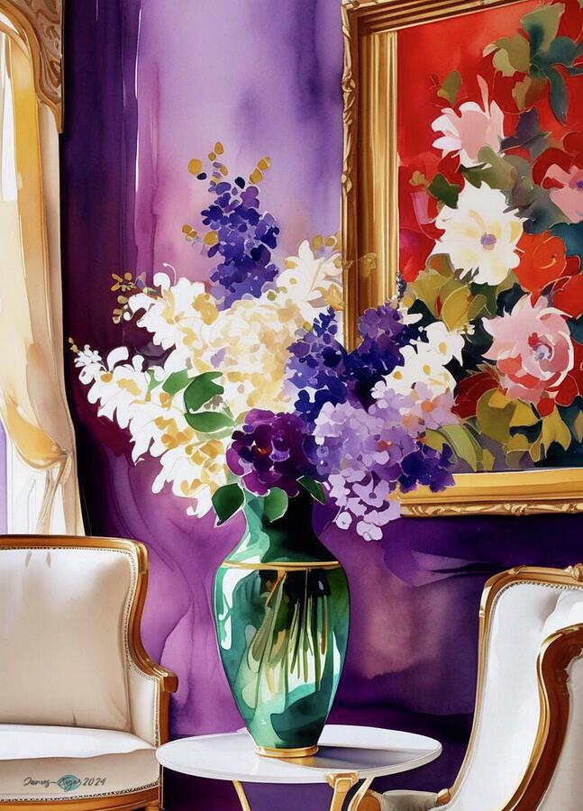 Flower Digital Art - Elegant Arrangement  by James Eye