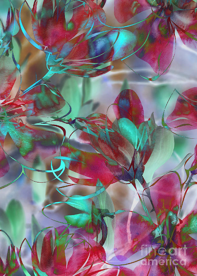 Elegant Colors Floral Abstract Photograph by Carol Groenen