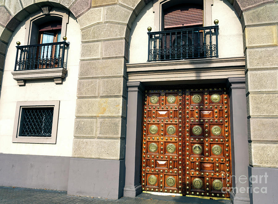 Elegant Door in Barcelona Spain Photograph by John Rizzuto