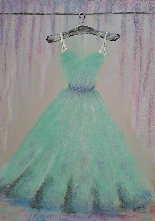 Elegant dress in waiting Painting by Lucia Waterson - Fine Art America