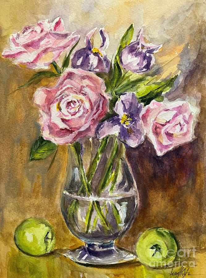 Elegant Floral Arrangement Painting by Jean Costa - Fine Art America