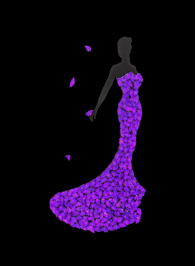 Elegant in Purple Digital Art by Scott Fulton