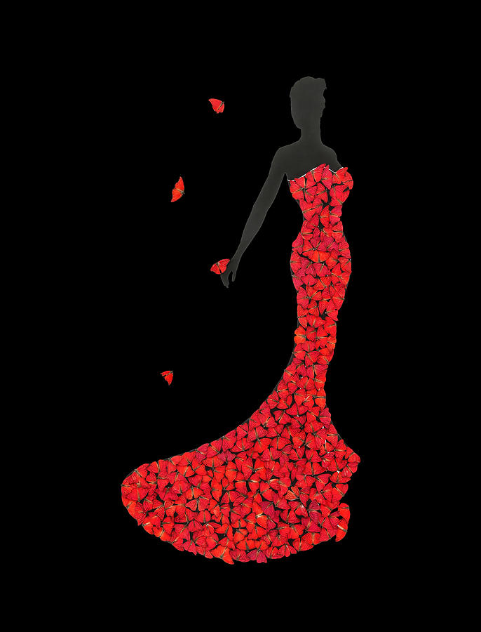 Elegant in Red Digital Art by Scott Fulton