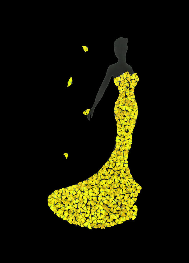 Elegant in Yellow Digital Art by Scott Fulton