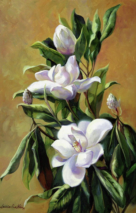 Elegant Magnolias Painting