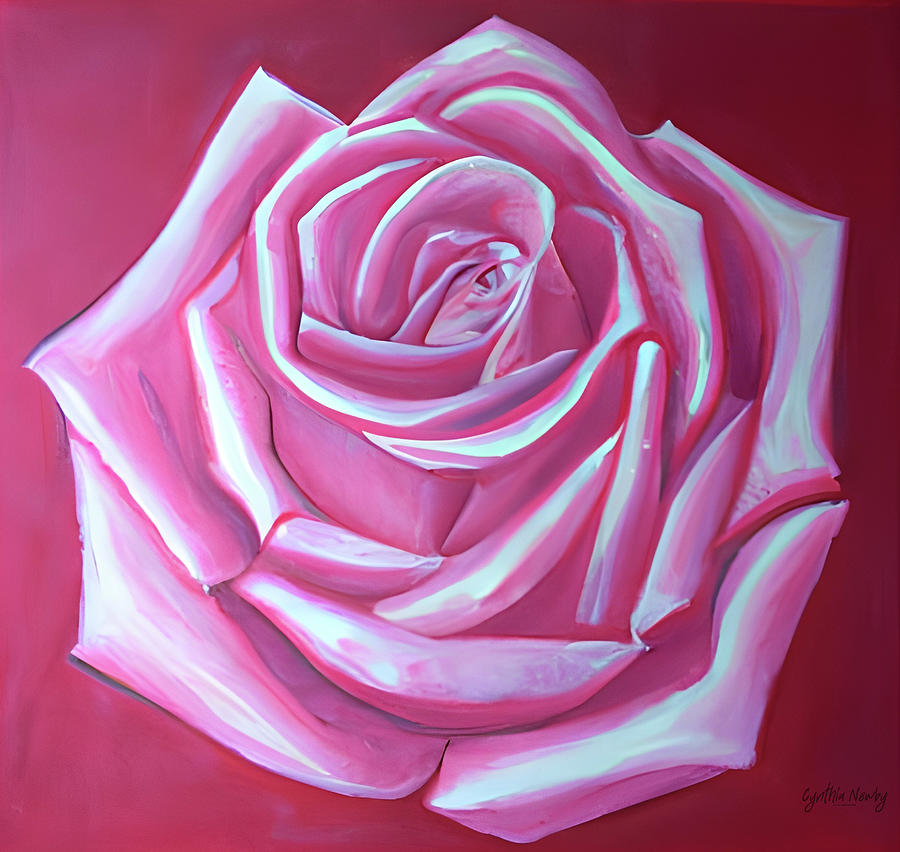 Elegant Rose Digital Art by Cindys Creative Corner