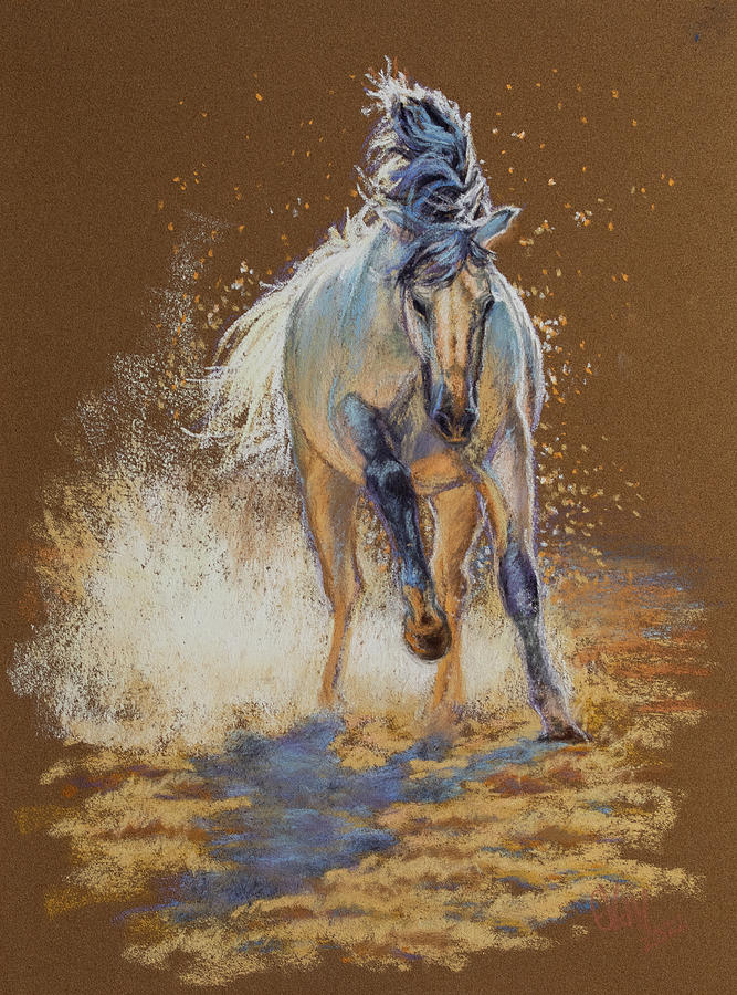 Elegant strength Pastel by Esther Visser - Fine Art America