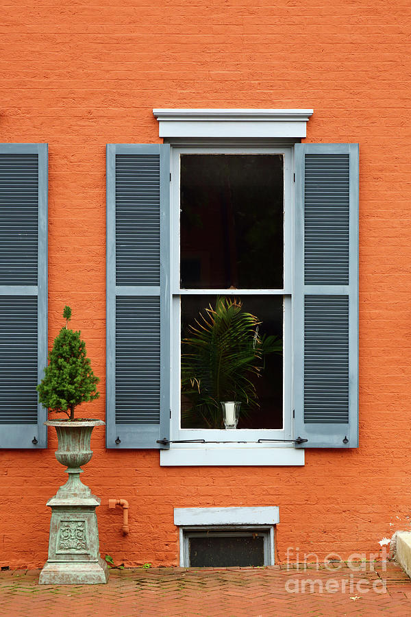 Elegant window shutters Frederick Maryland Photograph by James Brunker