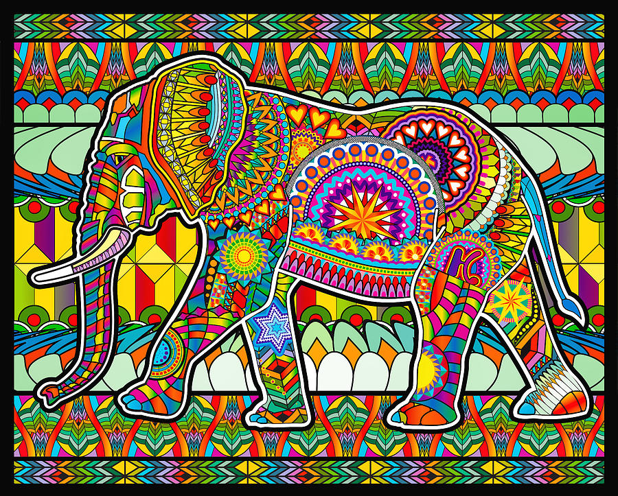 Elephant Puzzle Digital Art by Gene Bollig