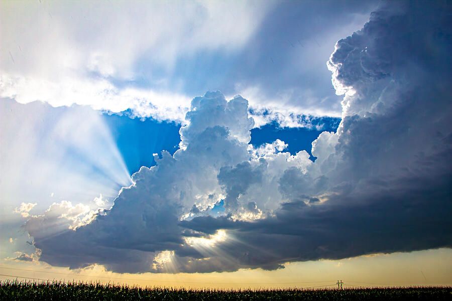 Elements of Light and Storm 002 Photograph by NebraskaSC