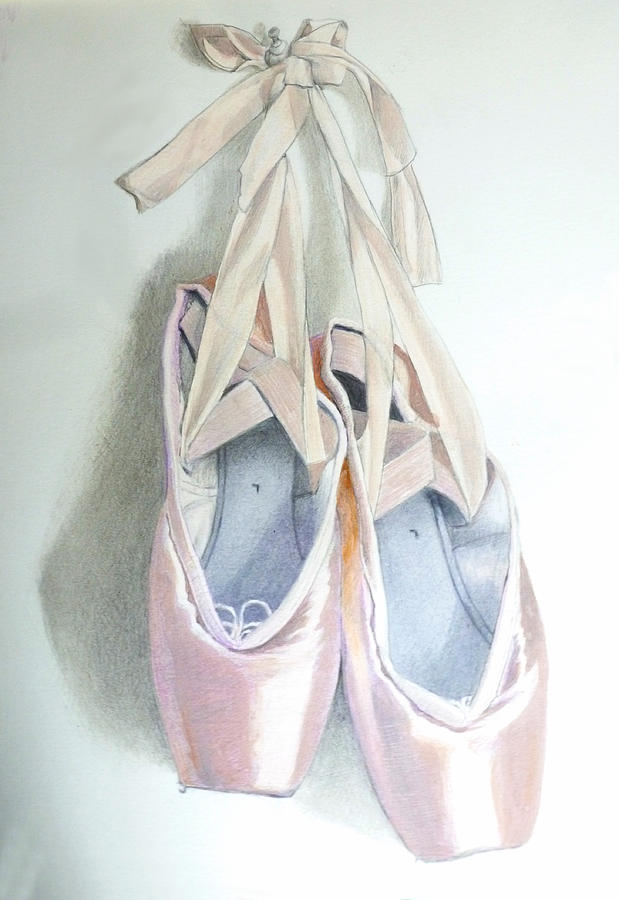 Elenas Ballet Shoes Mixed Media by Constance DRESCHER