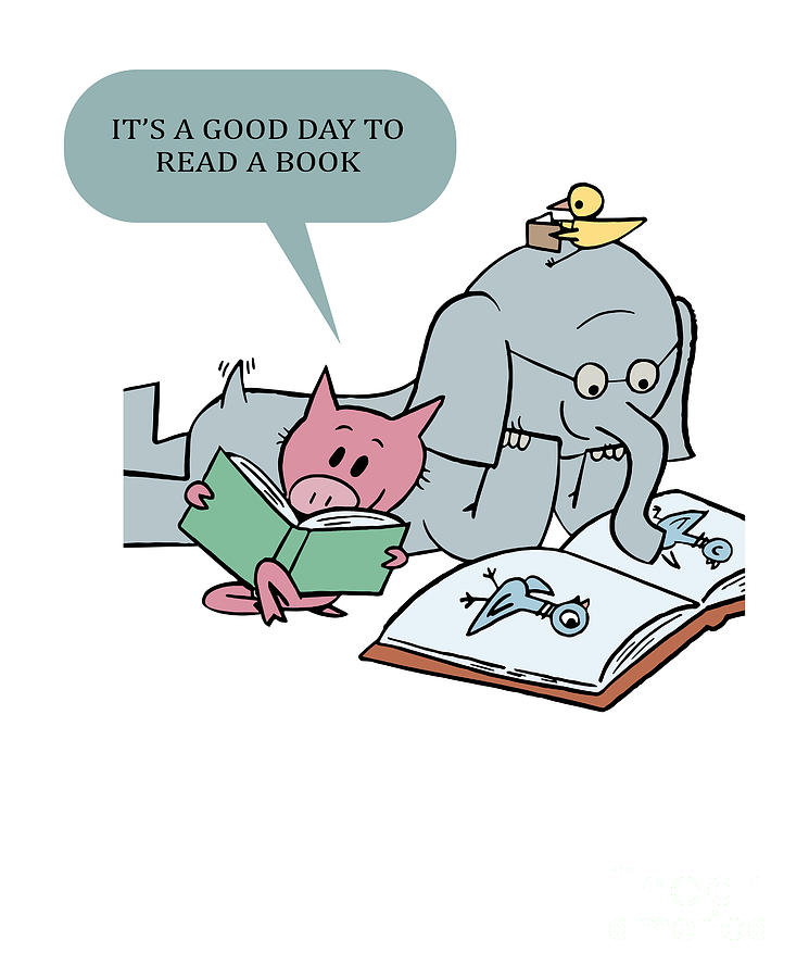 Elephant And Piggie It's A Good Day To Read A Book Sweatshirt Shirt ...