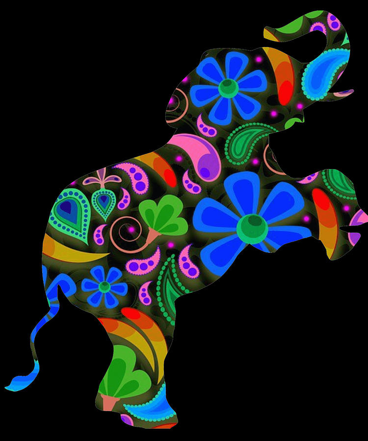 Elephant Animal Zoo 683 Digital Art by Lin Watchorn