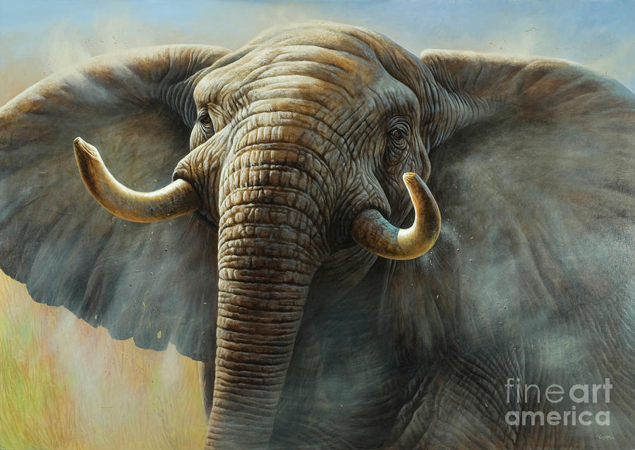 Elephant Painting by Cynthie Fisher
