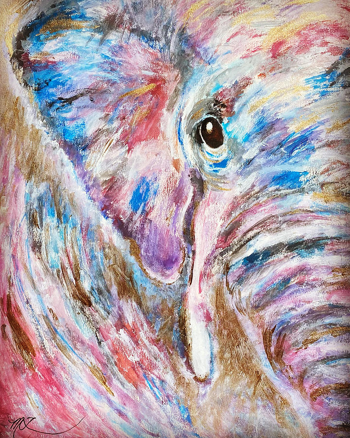 Elephant Dream Painting by Melody Fowler