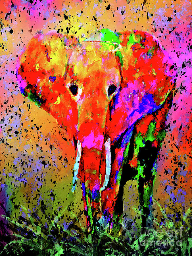 Elephant Enchantment Mixed Media by Lauries Intuitive