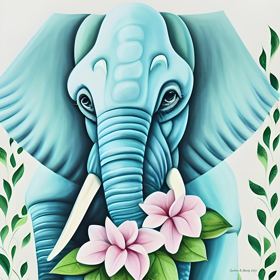 Elephant for Boo Digital Art by Cindys Creative Corner