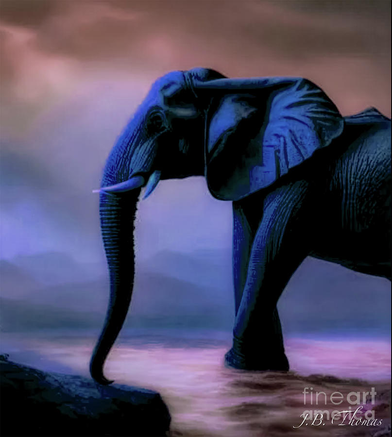 Elephant  Digital Art by JB Thomas