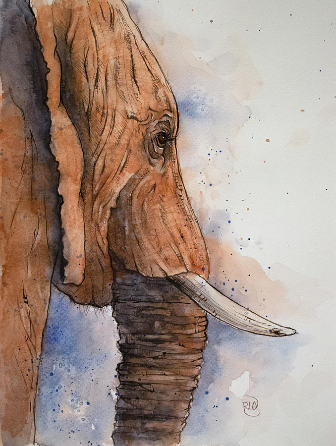 Elephant Painting by Rebecca Davis