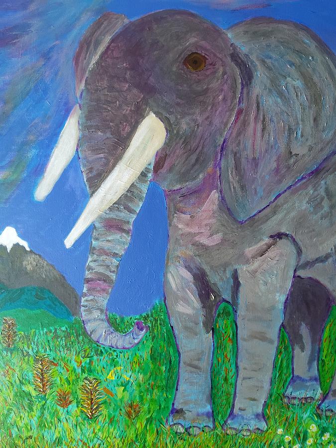 Elephant Painting by Robert Ransom - Fine Art America