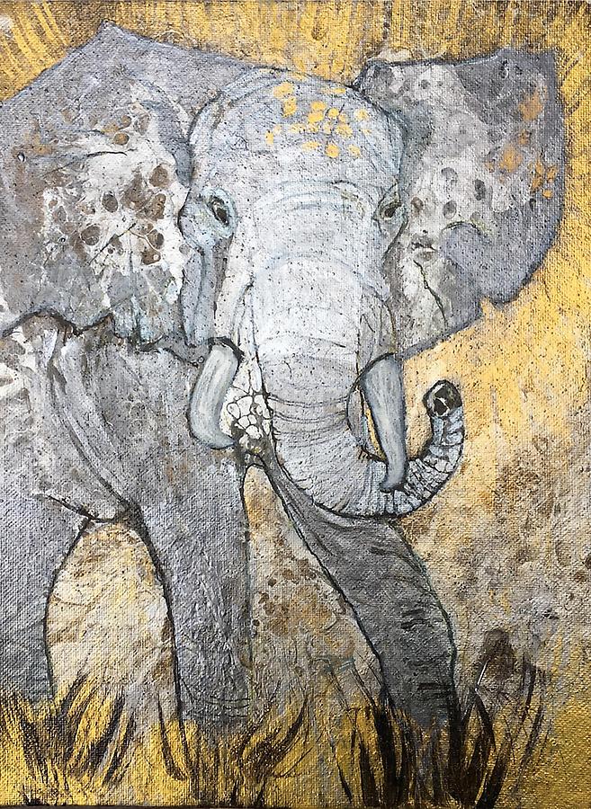 Elephant Painting by Rowena Rizo-Patron