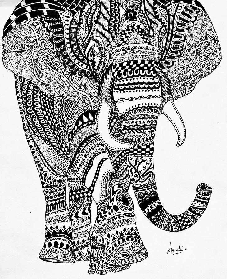 Elephant  Digital Art by Sonali Kukreja