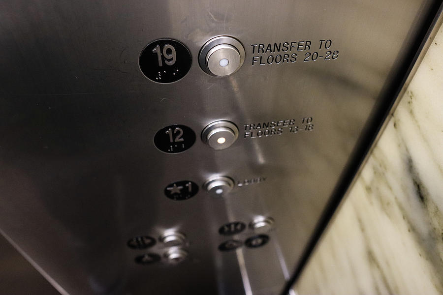 Elevator Buttons Photograph by Britten Adams