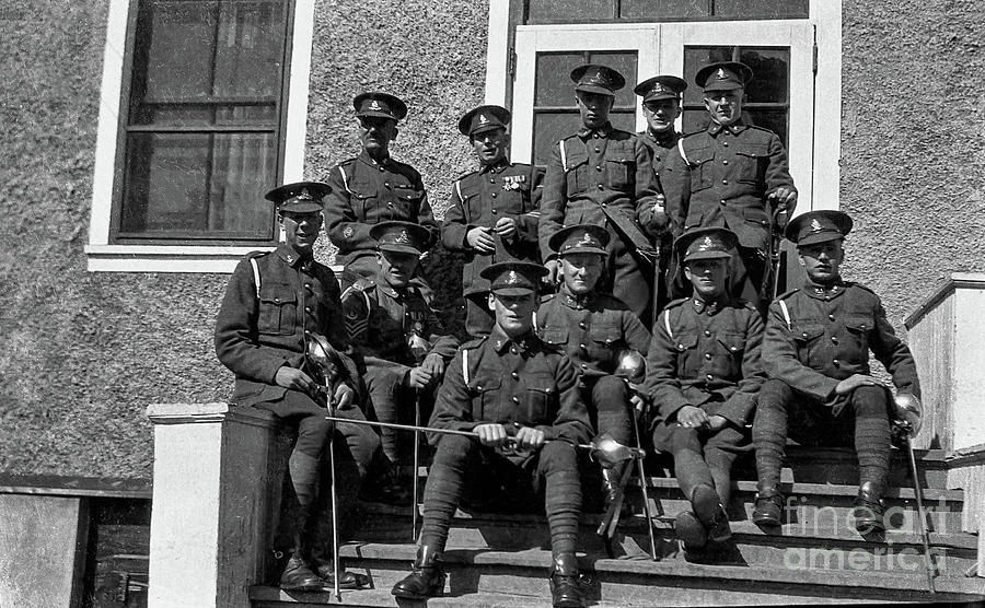 Gunners And Non-commissioned Officers From The Royal Canadian Horse Artillery - C-battery - Ca 1935 Photograph