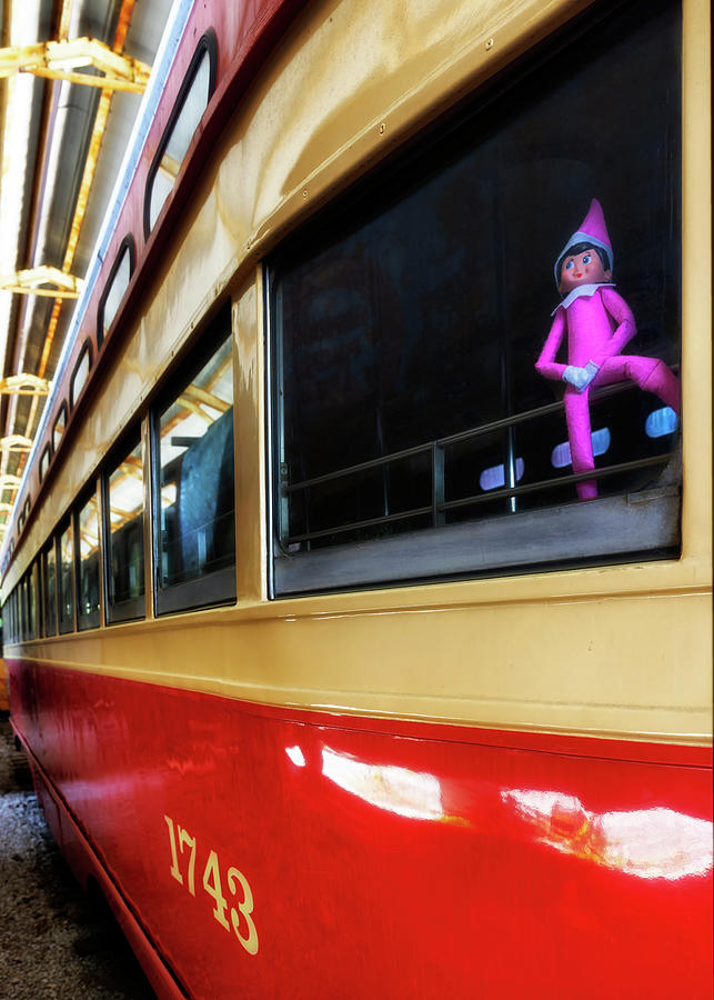 Elf on the Shelf - Goodbye Photograph by Susan Rissi Tregoning