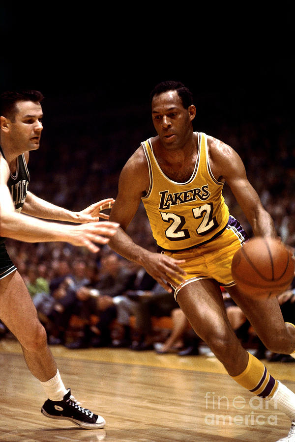 ELGIN BAYLOR  Los Angeles Lakers 1960's Throwback NBA Basketball Jersey