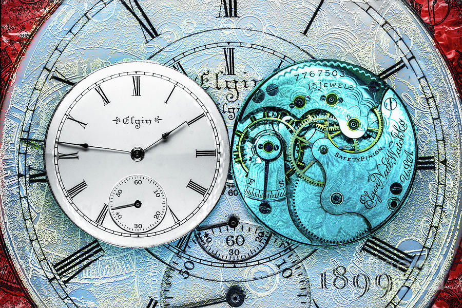 Elgin National Watch Company - Pocket Watch - 15 Jewel Digital Art by Anthony Ellis