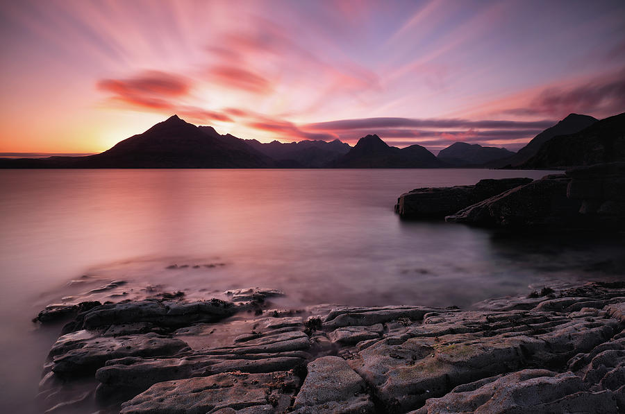 Elgol Colourful Sunset Photograph