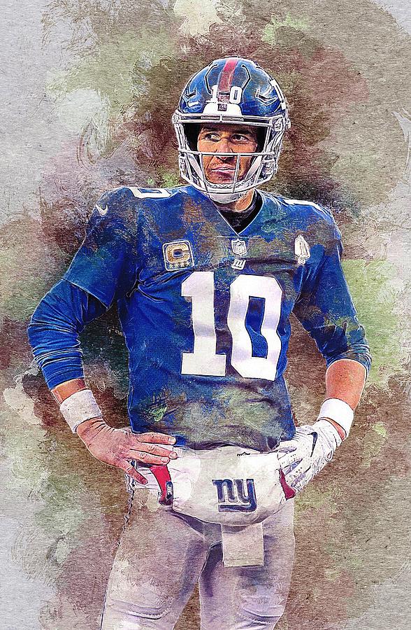 Eli Manning. New York Giants. Digital Art by Mason Reed - Fine Art America