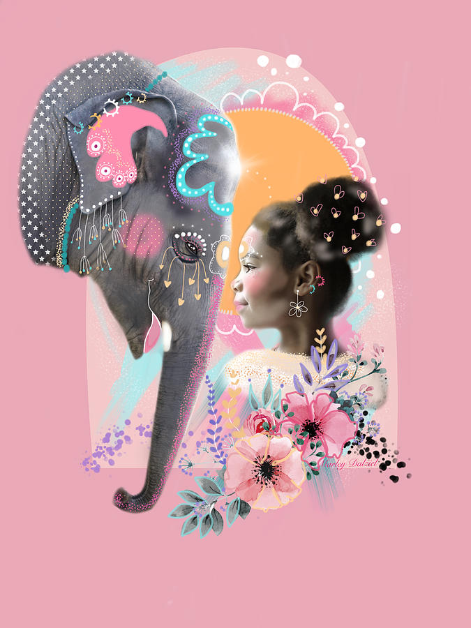 Elephant Digital Art - Eli by Marley Art