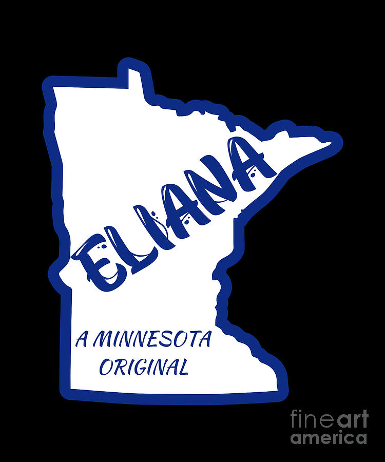 Eliana A Minnesota Original With outline of Minnesota Digital Art by ...