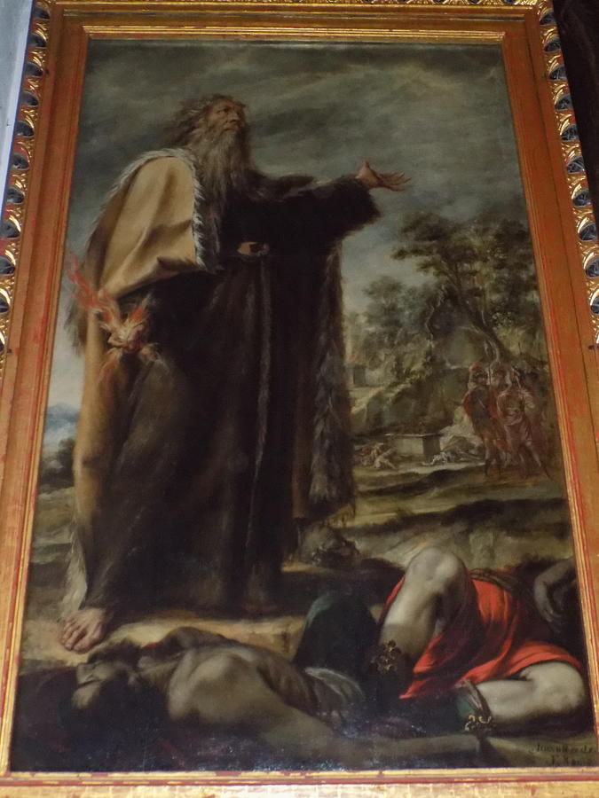 Elias y los profetas de Baal Painting by Juan de Valdes Leal | Fine Art ...