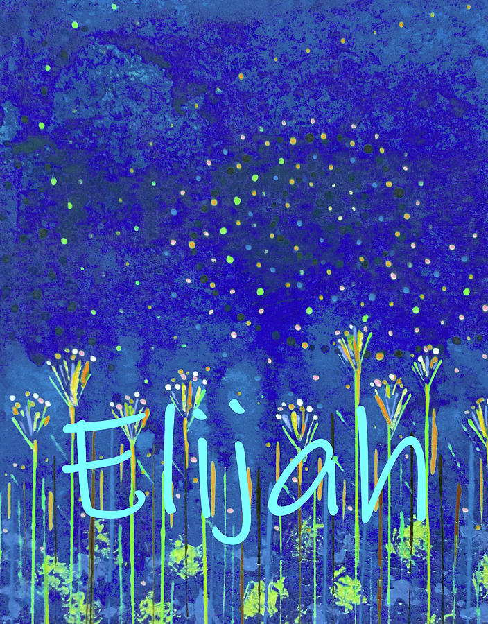 Elijah Blue Sky Painting by Corinne Carroll