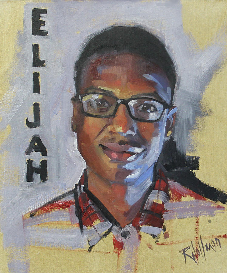 Blm Painting - Elijah McClain by Robin Wellner