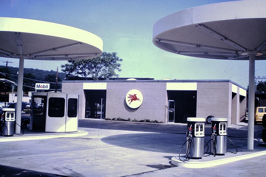Eliot Noyes Mobil Station, 1966 Digital Art by Celestial Images