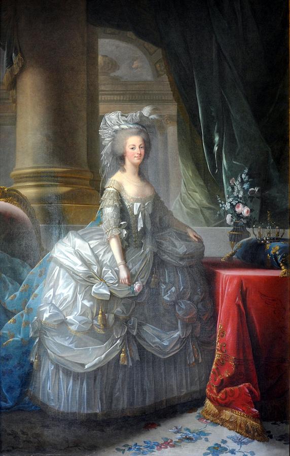 Elisabeth Louise Vigee Le Brun - Marie Antoinette in Court Dress ...