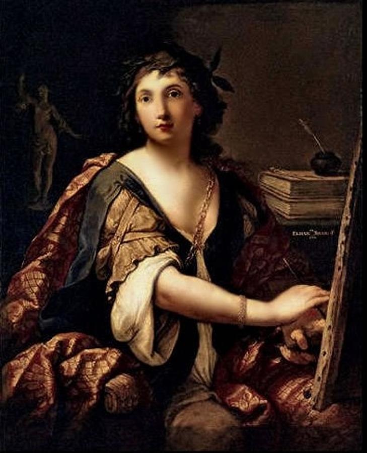 Elisabetta Sirani - Self-portrait Painting by Les Classics - Pixels