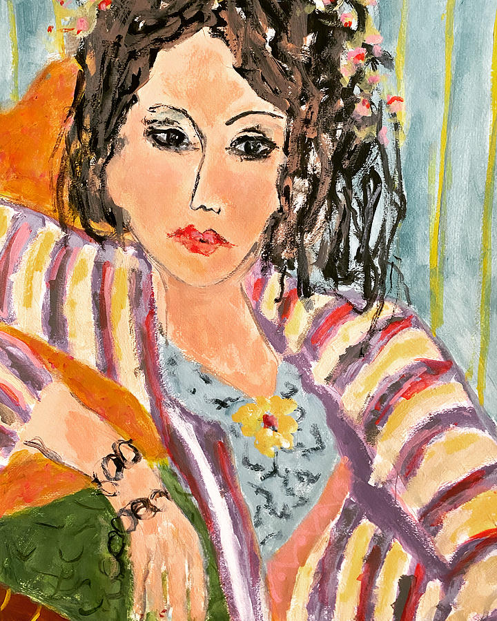 Elise My Matisse Painting by Sandy Welch