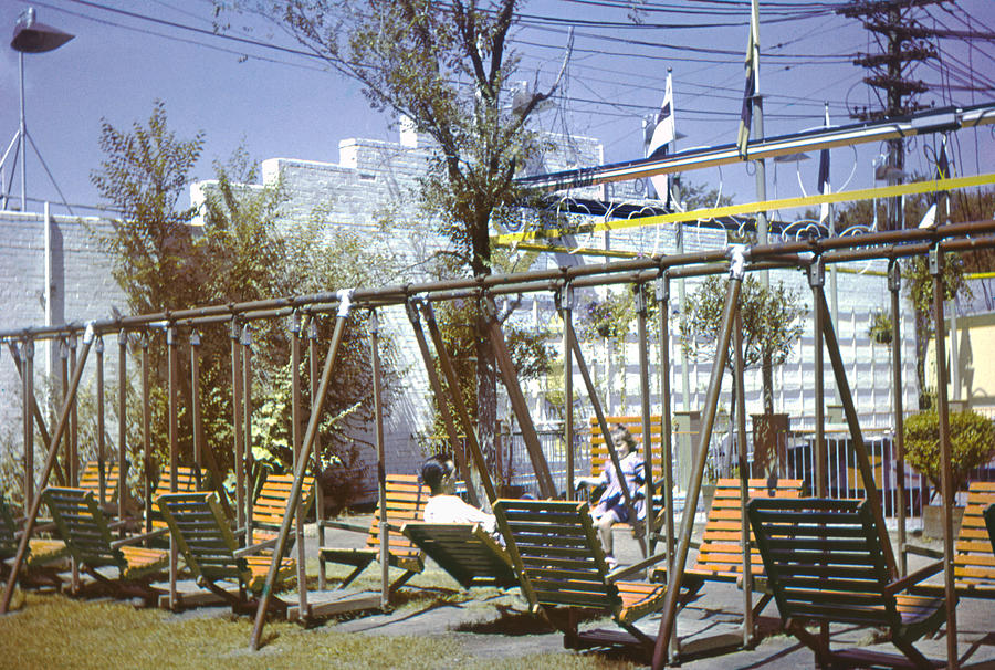 Elitch Gardens Chairs 1950s Photograph by Marilyn Hunt