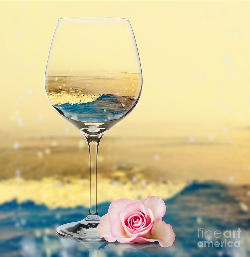 Elixir Rose  Digital Art by Alexandra Vusir