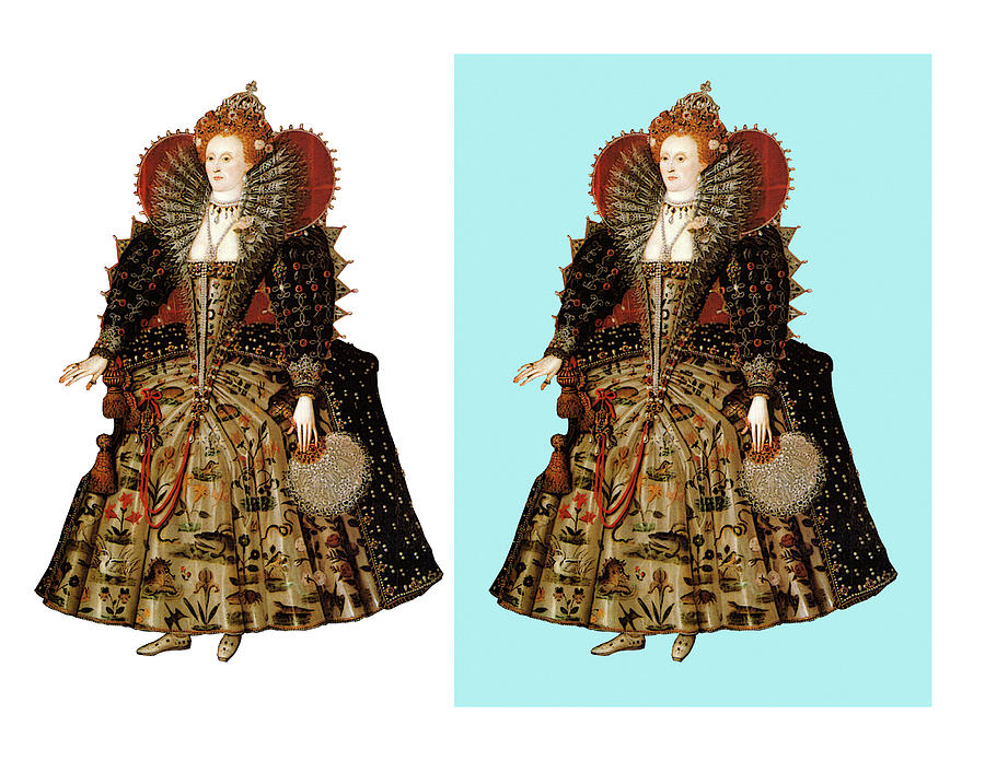 Elizabeth 1 en deux Digital Art by Lorena Cassady
