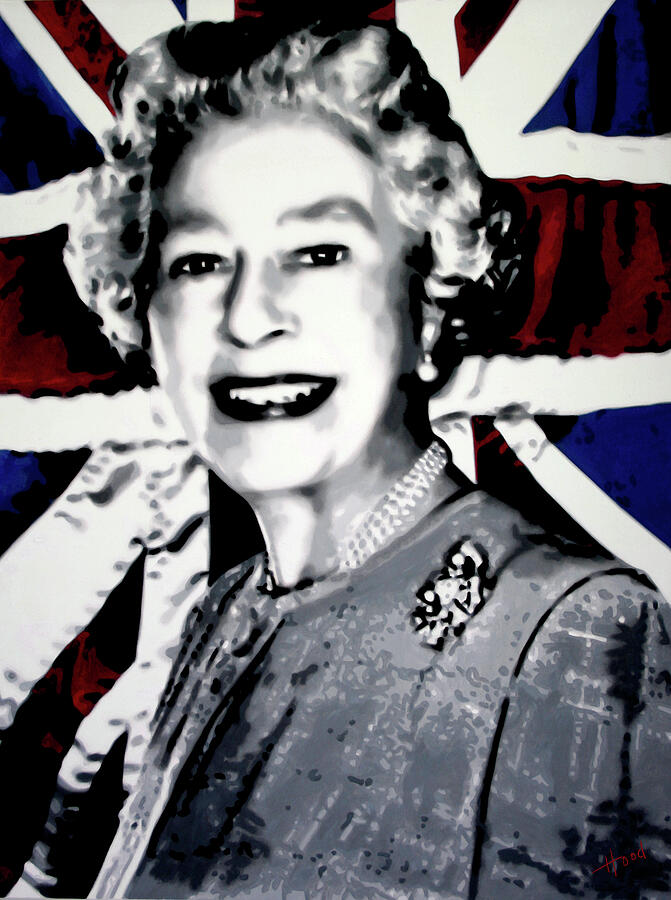 Elizabeth II Painting by Hood MA Central St Martins London