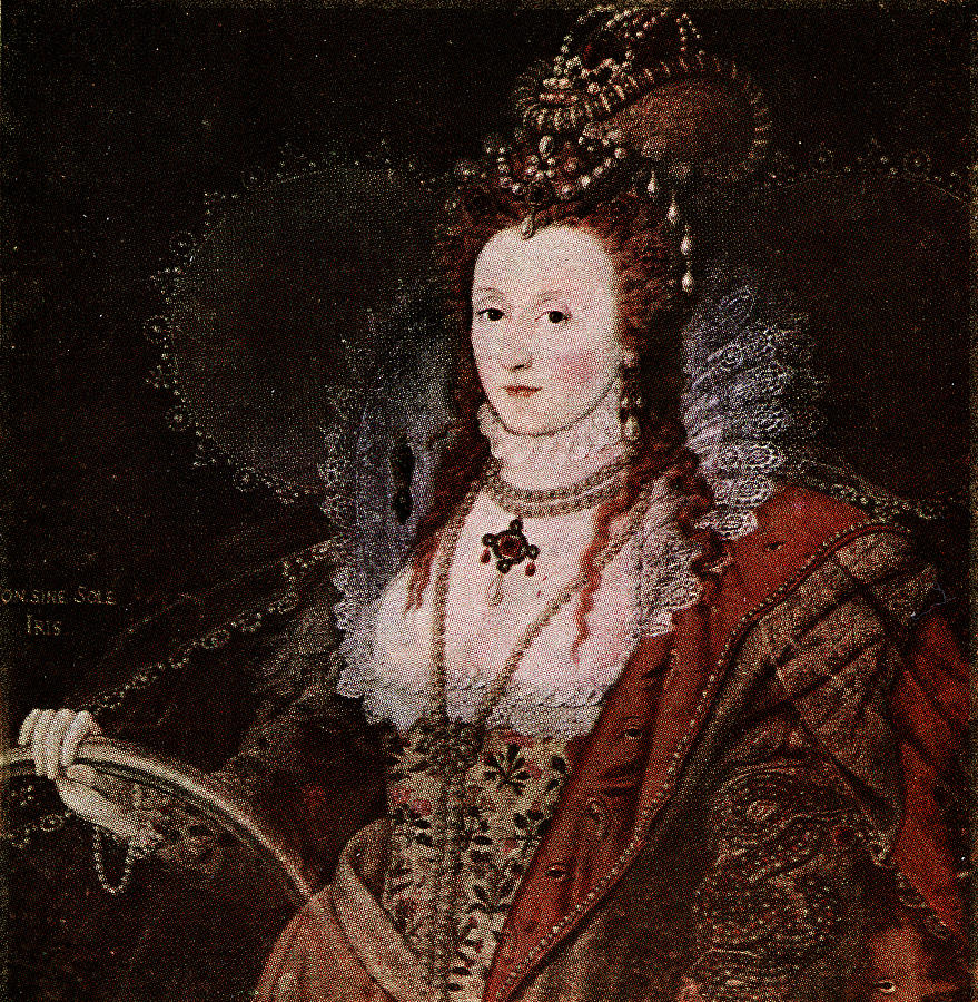 Elizabeth I,Queen of England. Drawing by Pictore