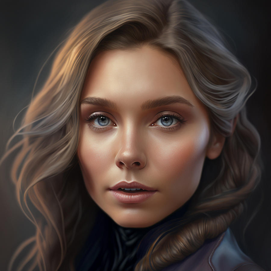 Elizabeth Olsen Digital Art by Lori Stewart - Fine Art America